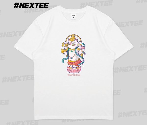 NEXTee KONEKO 貓神 短袖T恤 白色 NEXTee KONEKO 貓神 短袖T恤 白色