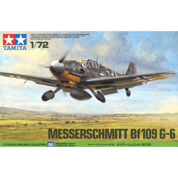 TAMIYA 田宮模型 60792 1/72 德國 Messerschmitt Bf-109 G-6 組裝模型 TAMIYA 田宮模型 60792 1/72 德國 Messerschmitt Bf-109 G-6 組裝模型