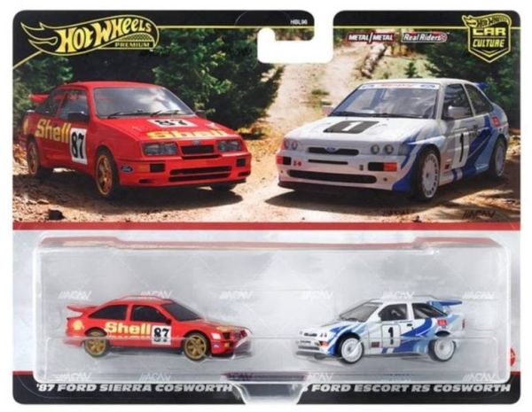Hot wheels 風火輪 汽車文化雙車套裝 1987 福特 FORD SIERRA COSWORTH & FORD ESCORT RS COSWORTH Hot wheels 風火輪 汽車文化雙車套裝 1987 福特 FORD SIERRA COSWORTH & FORD ESCORT RS COSWORTH