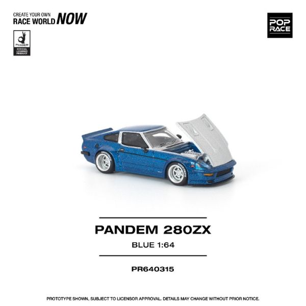 (預購) POP RACE 1/64 日產 Nissan PANDEM 280ZX BLUE 20260129 POP RACE 1/64 日產 Nissan PANDEM 280ZX BLUE
