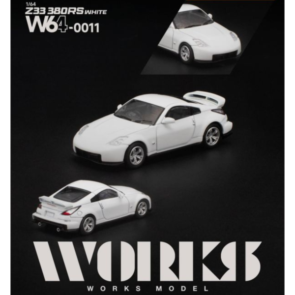 (預購) WORKS MODEL 1/64 日產 NISMO Z33 380RS WHITE W640011 20260830 WORKS MODEL 1/64 日產 NISMO Z33 380RS WHITE W640011
