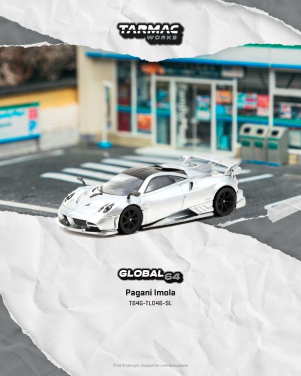 (預購) TARMAC WORKS 1/64 帕加尼 Pagani Imola Matt Silver T64G-TL046-SL 20260125 TARMAC WORKS 1/64 帕加尼 Pagani Imola Matt Silver T64G-TL046-SL