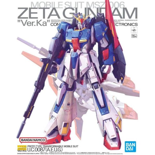 BANDAI 1/100 MG 機動戰士Z鋼彈 ZETA鋼彈 Z鋼彈 Ver.ka BANDAI MG 1/100 機動戰士Z鋼彈 ZETA鋼彈 Z鋼彈 Ver.ka