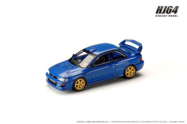 Hobby JAPAN 1/64 速霸陸 SUBARU IMPREZA 22B STi Version (GC8) Rally Base Car CARBON BLUE 碳纖藍 HJ647041BL Hobby JAPAN 1/64 速霸陸 SUBARU IMPREZA 22B STi Version (GC8) Rally Base Car CARBON BLUE 碳纖藍 HJ647041BL