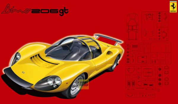 Ferrari F2001 & Dino 246GT プラモデルセット 製作途中品] フジミ模型