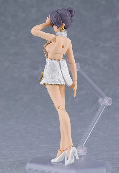 Good Smile figma 569b 女性body (Mika) with 迷你旗袍裝 白色 可動完成品 Good Smile figma 569b 女性body (Mika) with 迷你旗袍裝 白色 可動完成品