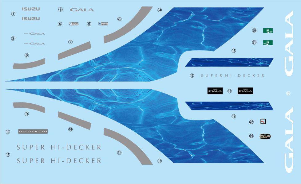 1/32 ISUZU Gala Super Hi Decker 附駕駛及車掌小姐人形 FUJIMI 觀光巴士3EX1 組裝模型 FUJIMI,富士美,1/32,觀光巴士,HINO,SELEGA,Super,Hi-Decker,