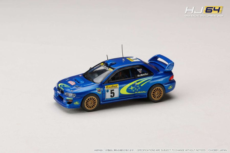 Hobby JAPAN 1/64 速霸陸 SUBARU IMPREZA WRC 1999 MONTE CARLO #5 大賽5號車 HJR645041A Hobby JAPAN 1/64 速霸陸 SUBARU IMPREZA WRC 1999 MONTE CARLO #5 大賽5號車 HJR645041A