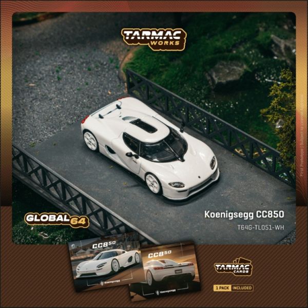 (預購) TARMAC WORKS 1/64 科尼賽克 Koenigsegg CC850 White T64G-TL051-WH (預購) TARMAC WORKS 1/64 科尼賽克 Koenigsegg CC850 White T64G-TL051-WH