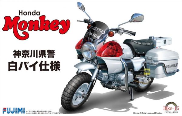 1/12 HONDA Monkey 白警車 FUJIMI Bike15 富士美 組裝模型 FUJIMI,1/12,bike,ex,HONDA,monkey,白警車,埼玉縣警,交通機動隊,