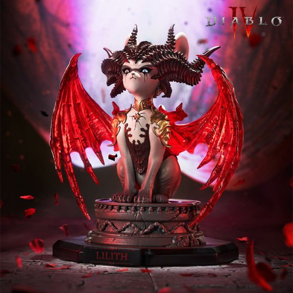 Blizzard 暴雪遊戲 暗黑破壞神 莉莉絲喵 發光收藏模型 靜態完成品 Blizzard 暴雪遊戲 暗黑破壞神 莉莉絲喵 發光收藏模型 靜態完成品