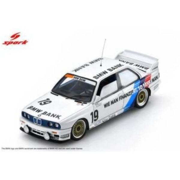 (預購) Spark 1/43 BMW M3 E30 No.19 Linder M Team Winner Nürburgring 24H 1990 43NUR1994 20260816 Spark 1/43 BMW M3 E30 No.19 Linder M Team Winner Nürburgring 24H 1990 43NUR1994