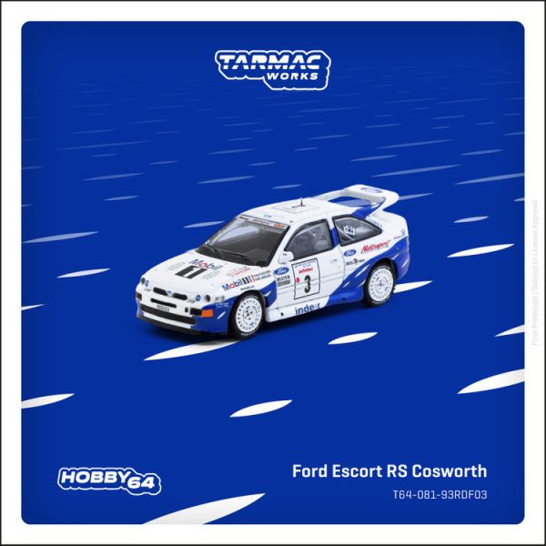 (預購) TARMAC WORKS 1/64 奧迪 Audi A4 Quattro Macau Guia Race 1996 Winner T64-077-96MGP03 (預購) TARMAC WORKS 1/64 福特 Ford Escort RS Cosworth Tour de Corse - Rallye de France 1993 Winner  T64-081-93RDF03