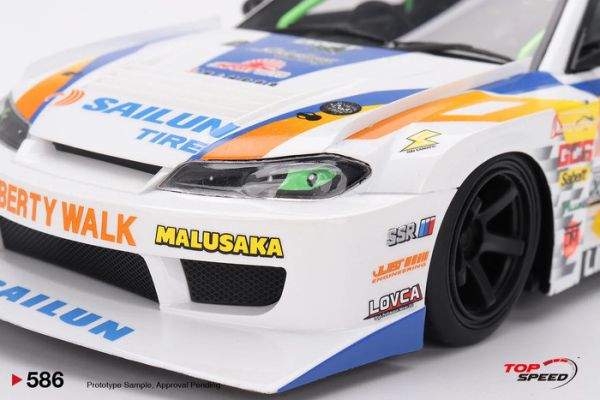 TOPSPEED 1/18 Nissan LB-Super Silhouette S15 SILVIA #555 2023 Formula Drift Japan LBWK 甩尾賽寬體式樣 TS0586 TOPSPEED 1/18 Nissan LB-Super Silhouette S15 SILVIA #555 2023 Formula Drift Japan LBWK 甩尾賽寬體式樣 TS0586