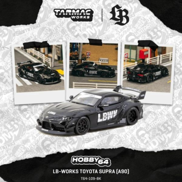 (預購) TARMAC WORKS 1/64 豐田 HOBBY64 LB-WORKS TOYOTA SUPRA (A90) Black T64-109-BK 20260906 TARMAC WORKS 1/64 豐田 HOBBY64 LB-WORKS TOYOTA SUPRA (A90) Black T64-109-BK
