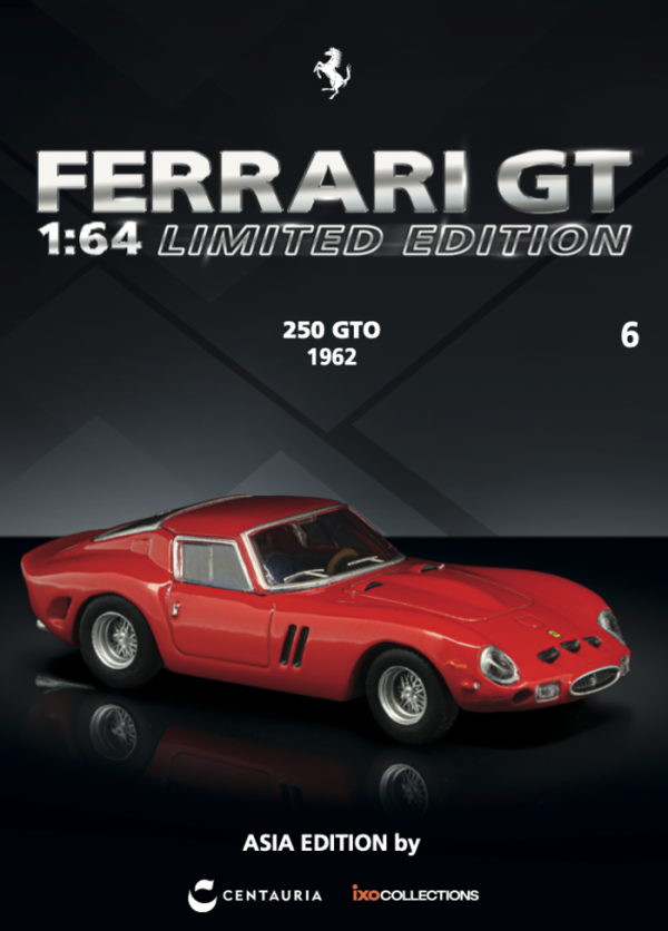 FERRARI GT 1/64 法拉利 FERRARI 250 GTO 1962 Magazine Limited Edition 法拉利原廠雜誌 第六期 英文版 亞洲限定版 IXC.FSD.FE.006-E FERRARI GT 1/64 法拉利 FERRARI 250 GTO 1962 Magazine Limited Edition 法拉利原廠雜誌 第六期 英文版 亞洲限定版 IXC.FSD.FE.006-E