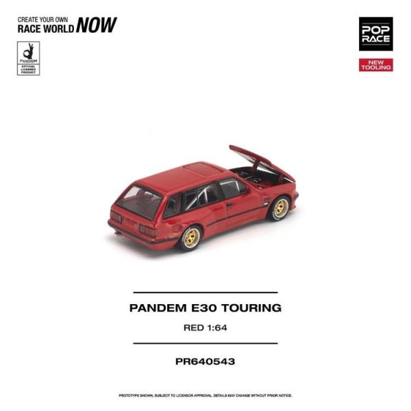 (預購) POP RACE 1/64 PANDEM E30 TOURING RED PR640543 20260625 POP RACE 1/64 PANDEM E30 TOURING RED PR640543