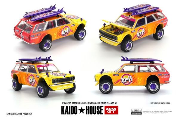 KaidoHouse x MINIGT 1/64 達特桑 Datsun KAIDO 510 Wagon 4x4 Kaido ISLANDS V1 KHMG210 KaidoHouse x MINIGT 1/64 達特桑 Datsun KAIDO 510 Wagon 4x4 Kaido ISLANDS V1 KHMG210
