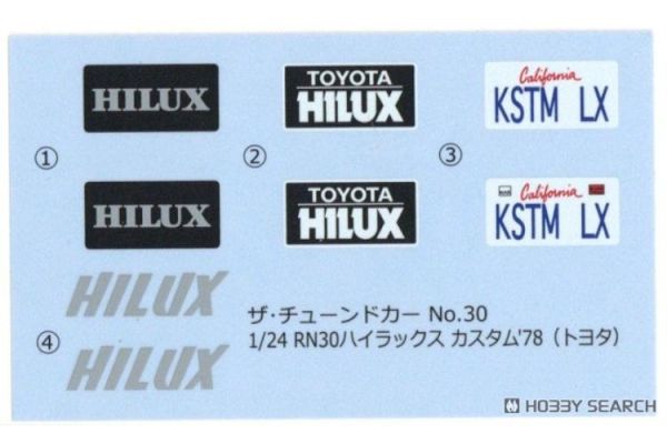 (預購) AOSHIMA 青島 1/24 改裝#30 豐田 Hilux RN30 訂製'78 20260609 AOSHIMA 青島 1/24 改裝#30 豐田 Hilux RN30 訂製'78