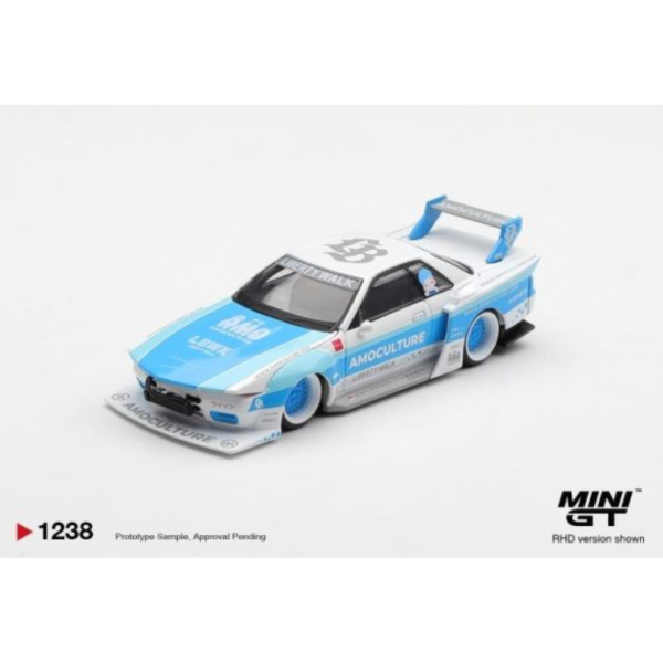 (預購) [吊卡版] MINIGT 1/64 日產 Nissan Skyline GT-R (R32) LBWK Kaido Works AMOCULTURE RHD MGT01238-BL 20260507 [吊卡版] MINIGT 1/64 日產 Nissan Skyline GT-R (R32) LBWK Kaido Works AMOCULTURE RHD MGT01238-BL