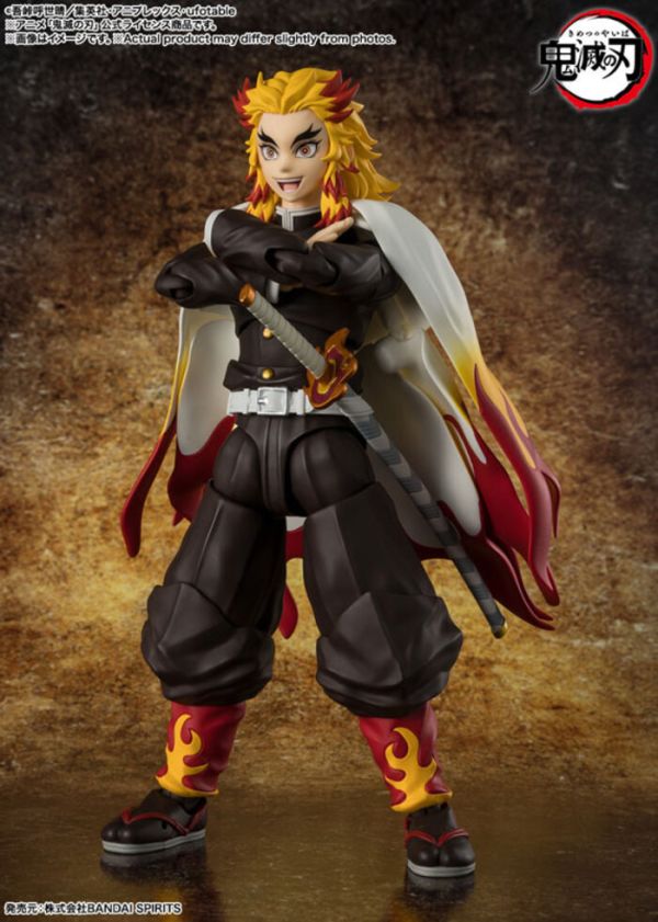 BANDAI S.H.Figuarts SHF 鬼滅之刃 煉獄杏壽郎 可動完成品 BANDAI S.H.Figuarts SHF 鬼滅之刃 煉獄杏壽郎 可動完成品