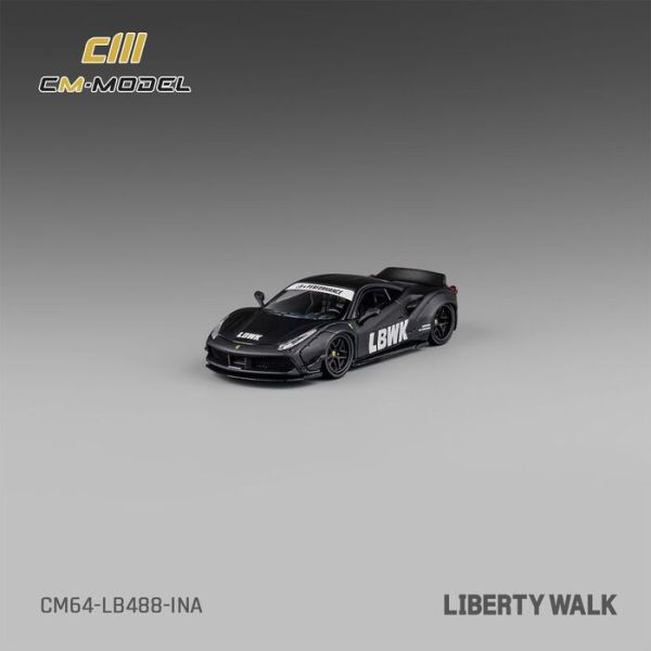 CM model 1/64 法拉利 Ferrari LBWK F488 印尼限定版 霧面黑 CM model 1/64 法拉利 Ferrari LBWK F488 印尼限定版 霧面黑