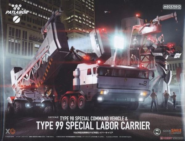 (預購) [再販] Good Smile 1/60 MODEROID 機動警察 98式特型指揮車+99式特型Labor運輸車 組裝模型 20260315 [再販] Good Smile 1/60 MODEROID 機動警察 98式特型指揮車+99式特型Labor運輸車 組裝模型