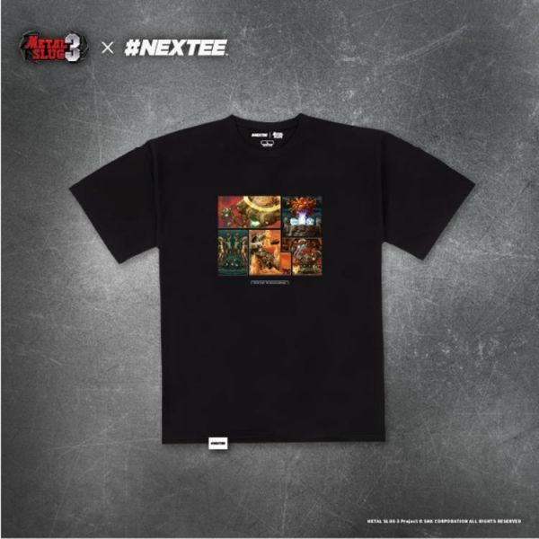NEXTee 合金彈頭MetalSlug BossFight 寬版短袖T恤 黑&白 分別販售 NEXTee 合金彈頭MetalSlug BossFight 寬版短袖T恤 黑&白 分別販售