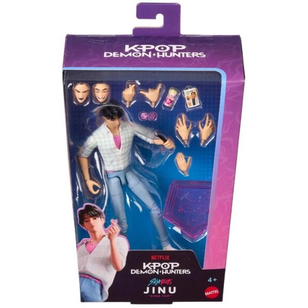 (預購) 限量2入組 Mattel KPOP 獵魔女團 SAJA BOYS 振宇 Jinu〈SODA POP〉附隨機角色 2入 6.5吋 可動人偶 20260809 Mattel KPOP 獵魔女團 SAJA BOYS 振宇 Jinu〈SODA POP〉附隨機角色 2入套組 可動完成品