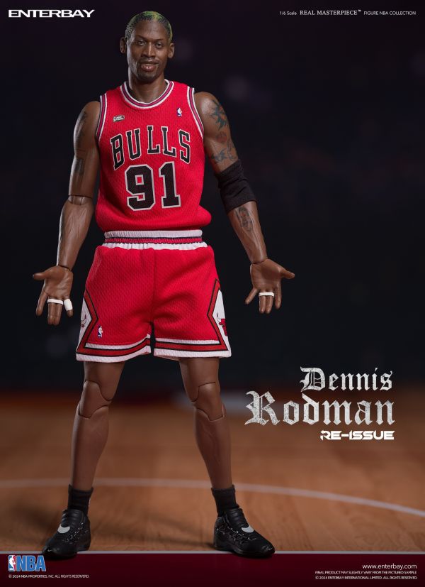 ENTERBAY 1/6 NBA系列 芝加哥公牛隊 小蟲 丹尼斯·羅德曼 Dennis Rodman 三頭雕 限量復刻版 可動完成品 ENTERBAY 1/6 NBA系列 芝加哥公牛隊 小蟲 丹尼斯·羅德曼 Dennis Rodman 三頭雕 限量復刻版 可動完成品