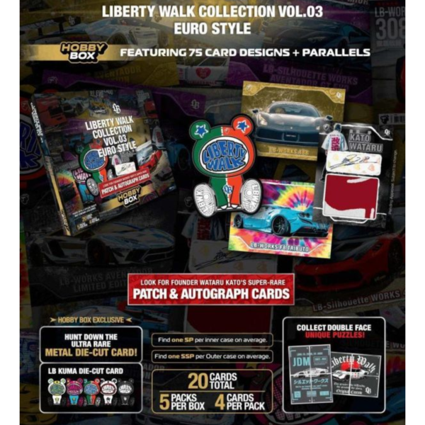 (預購) TARMAC CARDS LB收藏卡組第三彈 Liberty Walk Collection Vol.03 Euro Style-Hobby 一中盒5包入販售 TC-LBC-H03 20260906 TARMAC CARDS LB收藏卡組第三彈 Liberty Walk Collection Vol.03 Euro Style-Hobby 一中盒5包入販售 TC-LBC-H03