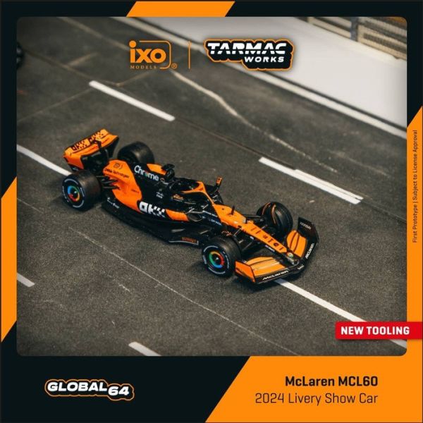 TARMAC 1/64 F1 麥拉倫 McLaren MCL60 2024 Livery Show Car 特別塗裝展示車  T64G-F070-2024 TARMAC 1/64 F1 麥拉倫 McLaren MCL60 2024 Livery Show Car 特別塗裝展示車  T64G-F070-2024