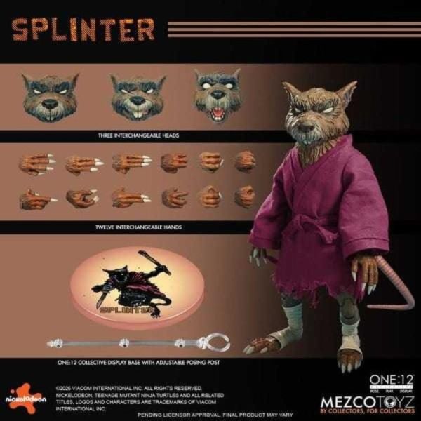 (預購) MEZCO TOYZ One:12 Collective 忍者龜 史林特 約17cm 可動完成品 20260326 MEZCO TOYZ One:12 Collective 忍者龜 史林特 約17cm 可動完成品