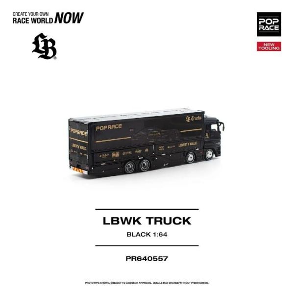 (預購) POP RACE 1/64 LBWK TRUCK - BLACK PR640557 20260729 POP RACE 1/64 LBWK TRUCK - BLACK PR640557