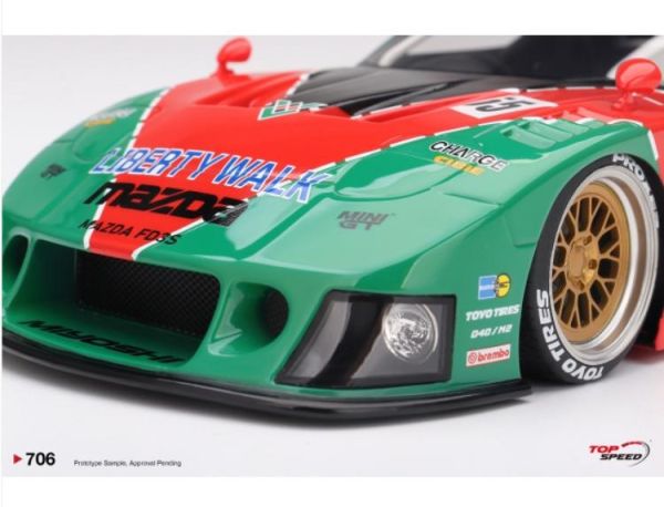 (預購) Topspeed 1/18 馬自達 MAZDA RX-7 LB-Super Silhouette 787 TS0706 20260421 Topspeed 1/18 馬自達 MAZDA RX-7 LB-Super Silhouette 787 TS0706