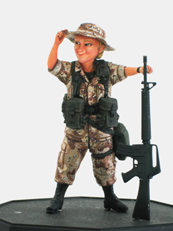Finemolds 1/12 鳥山明設計 美國陸軍女性士兵 波斯灣戰爭 珊迪/M16A2 FT5 組裝模型 Finemolds 1/12 鳥山明設計 美國陸軍女性士兵 波斯灣戰爭 珊迪/M16A2 FT5 組裝模型