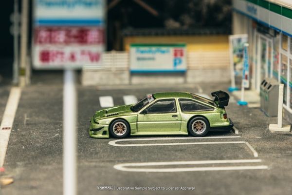 TARMAC WORKS 1/64 豐田 Toyota Sprinter Trueno AE86 Widebody Green T64G-060-GR TARMAC WORKS 1/64 豐田 Toyota Sprinter Trueno AE86 Widebody Green T64G-060-GR