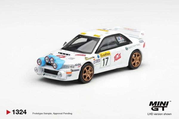 (預購) [吊卡版] MINIGT 1/64 速霸陸 Subaru Impreza WRC98 #17 1999 Rally Monte-Carlo LHD MGT01324-BL 20260702 [吊卡版] MINIGT 1/64 速霸陸 Subaru Impreza WRC98 #17 1999 Rally Monte-Carlo LHD MGT01324-BL