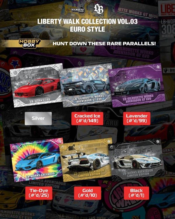 (預購) TARMAC CARDS LB收藏卡組第三彈 Liberty Walk Collection Vol.03 Euro Style-Hobby 一中盒5包入販售 TC-LBC-H03 20260906 TARMAC CARDS LB收藏卡組第三彈 Liberty Walk Collection Vol.03 Euro Style-Hobby 一中盒5包入販售 TC-LBC-H03