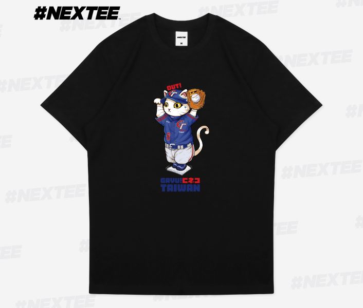 NEXTee KONEKO HT. 中華隊加油 短袖T恤 白色＆黑色 NEXTee KONEKO HT. 中華隊加油 短袖T恤 白色＆黑色