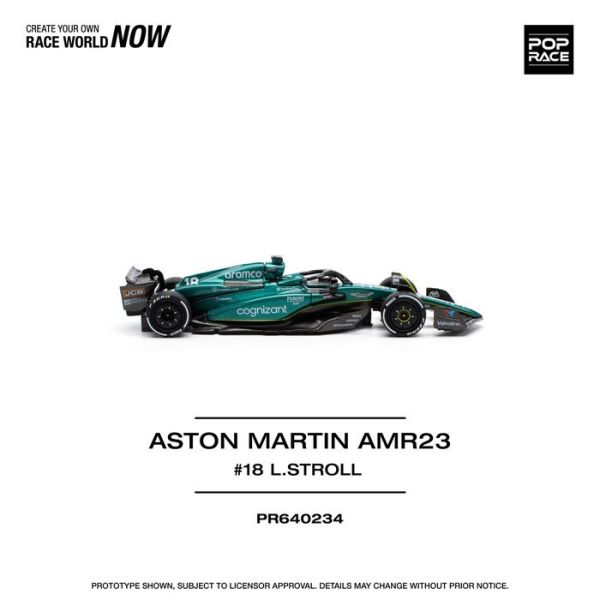 POP RACE 1/64 奧斯頓馬丁 ASTON MARTIN AMR23 LANCE STROLL PR640234 POP RACE 1/64 奧斯頓馬丁 ASTON MARTIN AMR23 LANCE STROLL PR640234