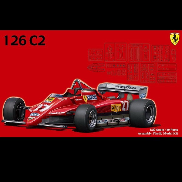 FUJIMI 富士美 1/20 FERRARI 126 C2 Gilles Villeneuve 法拉利F1   