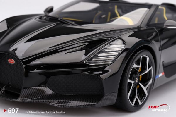 TOP SPPED 1/18 布加提 Bugatti W16 Mistral Black TS0597 TOP SPPED 1/18 布加提 Bugatti W16 Mistral Black TS0597