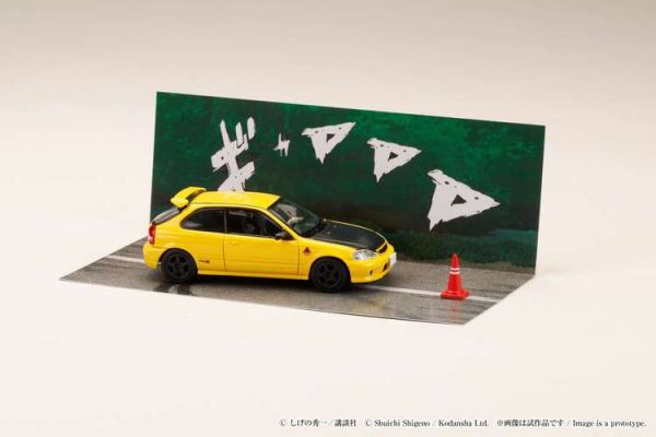 (預購) [吊卡版] 頭文字D 30周年紀念 第二彈 Hobby JAPAN 1/64 本田 Honda CIVIC (EK9) Todojuku / 頭文字 D  舘 智幸 vs 藤原拓海 HJDMD007 (預購) [吊卡版] 頭文字D 30周年紀念 第二彈 Hobby JAPAN 1/64 本田 Honda CIVIC (EK9) Todojuku / 頭文字 D  舘 智幸 vs 藤原拓海 HJDMD007