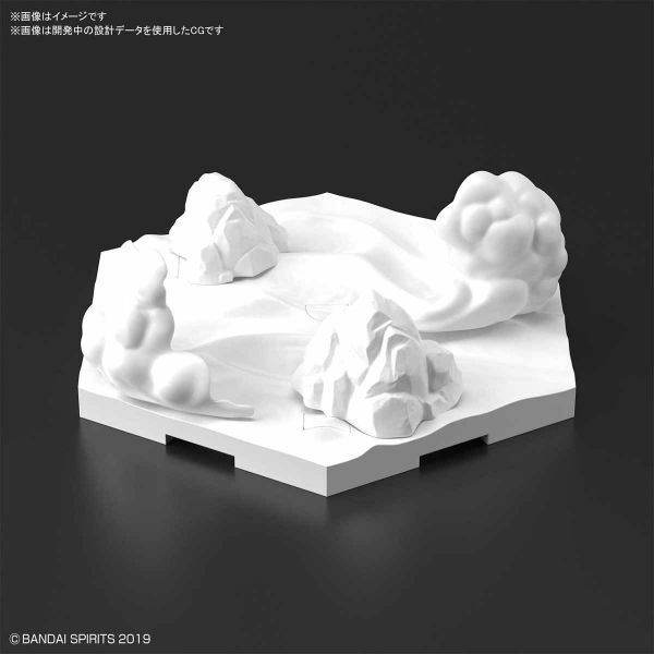 BANDAI 30MM 改裝用 場景台座 雪原版本 BANDAI,30MM,改裝用,場景台座,雪原版本