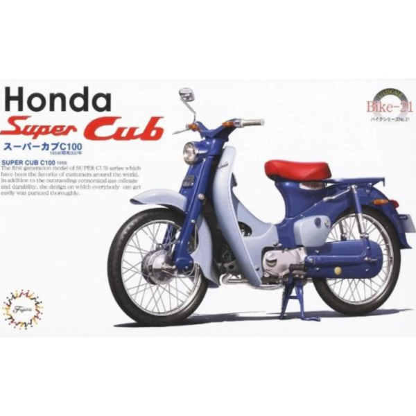 (預購) Fujimi 富士美 1/12 Bike21 HONDA Super CUB C100 1958年 組裝模型 20260426 Fujimi 富士美 1/12 Bike21 HONDA Super CUB C100 1958年 組裝模型