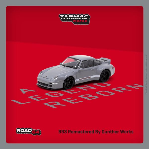 TARMAC WORKS 1/64 保時捷 Porsche 993 Remastered By Gunther Werks 灰色 TARMAC WORKS 1/64 保時捷 Porsche 993 Remastered By Gunther Werks 灰色