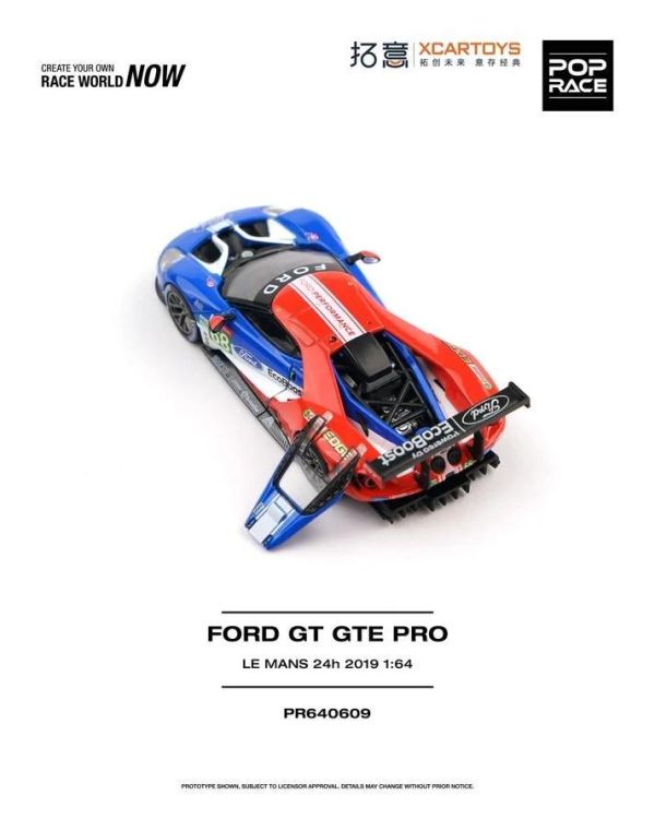 (預購) POP RACE 1/64 福特 FORD GT GTE PRO LE MANS 24H 2019 PR640609 20260819 POP RACE 1/64 福特 FORD GT GTE PRO LE MANS 24H 2019 PR640609