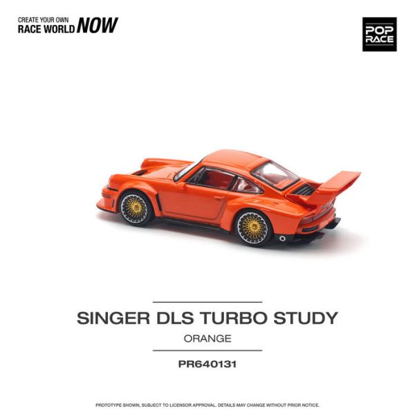 POP RACE 1/64 保時捷 PORSCHE SINGER DLS TURBO (TRACK) 橘色 雙色輪框 PR640131 POP RACE 1/64 保時捷 PORSCHE SINGER DLS TURBO (TRACK) 橘色 雙色輪框 PR640131