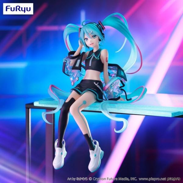 FURYU 景品 初音未來 Neon Cyber 初音 泡麵蓋公仔 FURYU 景品 初音未來 Neon Cyber 初音 泡麵蓋公仔